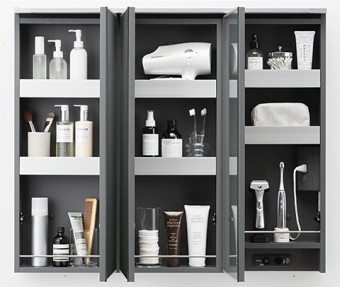 木製三面鏡 木製三面鏡